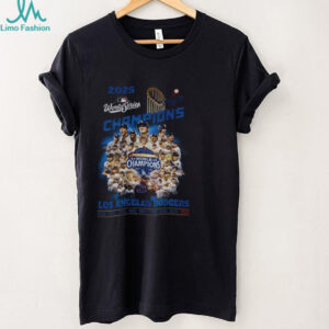 Los Angeles Dodgers Trophy Back 2 Back 2025 World Series Champions MLB poster shirt