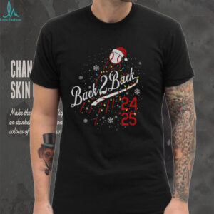 Los Angeles Dodgers World Series 2024 2025 Back To Back Champions Merry Christmas shirt