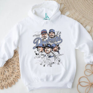 Los Angeles Dodgers big five baseball players MLB Champions 1955 2025 signatures vintage shirt