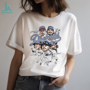 Los Angeles Dodgers big five baseball players MLB Champions 1955 2025 signatures vintage shirt