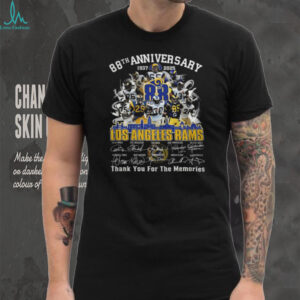 Los Angeles Rams 88th Anniversary Player Collage T Shirt