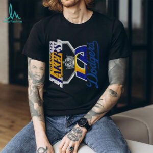 Los Angeles Teams Dodgers Kings Lakers and Rams logo shirt