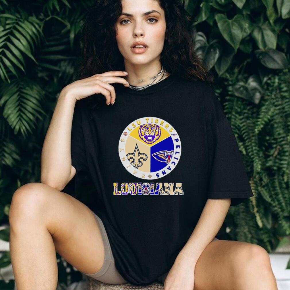 Louisiana sports teams logo LSU Tigers Saints and Pelicans shirt Louisiana sports teams logo LSU Tigers Saints and Pelicans shirt