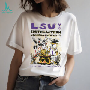 Lsu Tigers vs Southeastern Louisiana Lions Football 2025 Tiger Stadium Gameday T Shirt