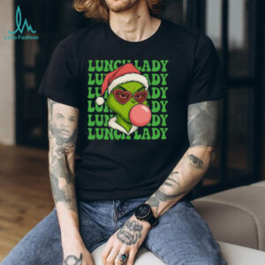 Lunch Lady Era Grinch Christmas T Shirt