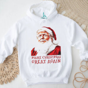 Make Christmas Great Again Shirt, Funny Santa Claus Trump Shirt, Trump Supporters 2024 Ugly Shirt T168