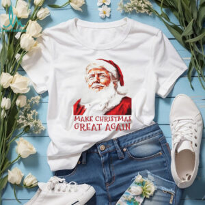 Make Christmas Great Again Shirt, Funny Santa Claus Trump Shirt, Trump Supporters 2024 Ugly Shirt T168