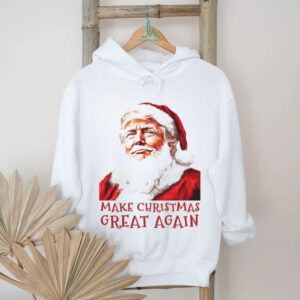 Make Christmas Great Again Shirt, Funny Santa Claus Trump Shirt, Trump Supporters 2024 Ugly Shirt T168