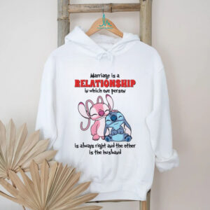 Marriage She's Always Right Stitch & Angel T Shirt