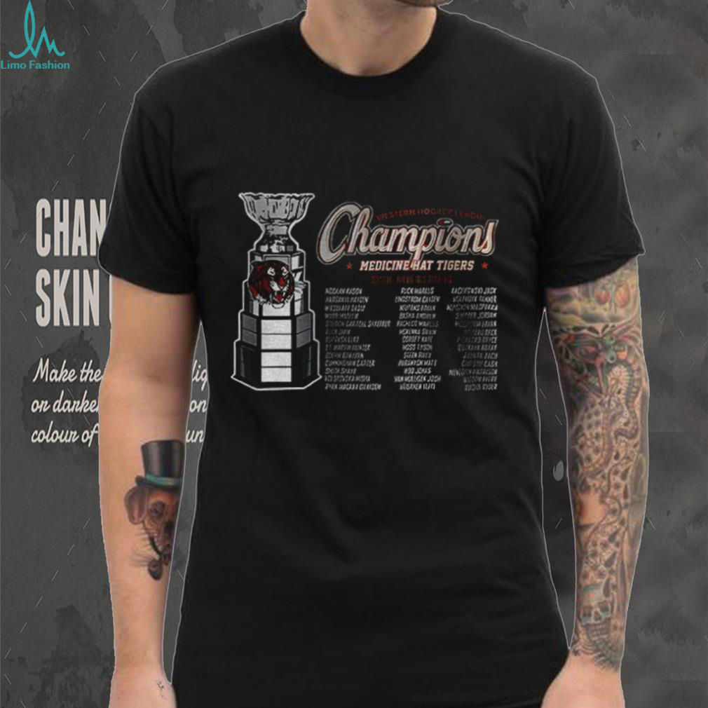 Medicine Hat Tigers Champions WHL 2025 Hockey World Champions logo shirt Medicine Hat Tigers Champions WHL 2025 Hockey World Champions logo shirt
