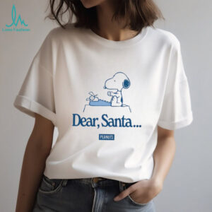 Men's Peanuts Snoopy Dear Santa Short Sleeve Graphic T Shirt