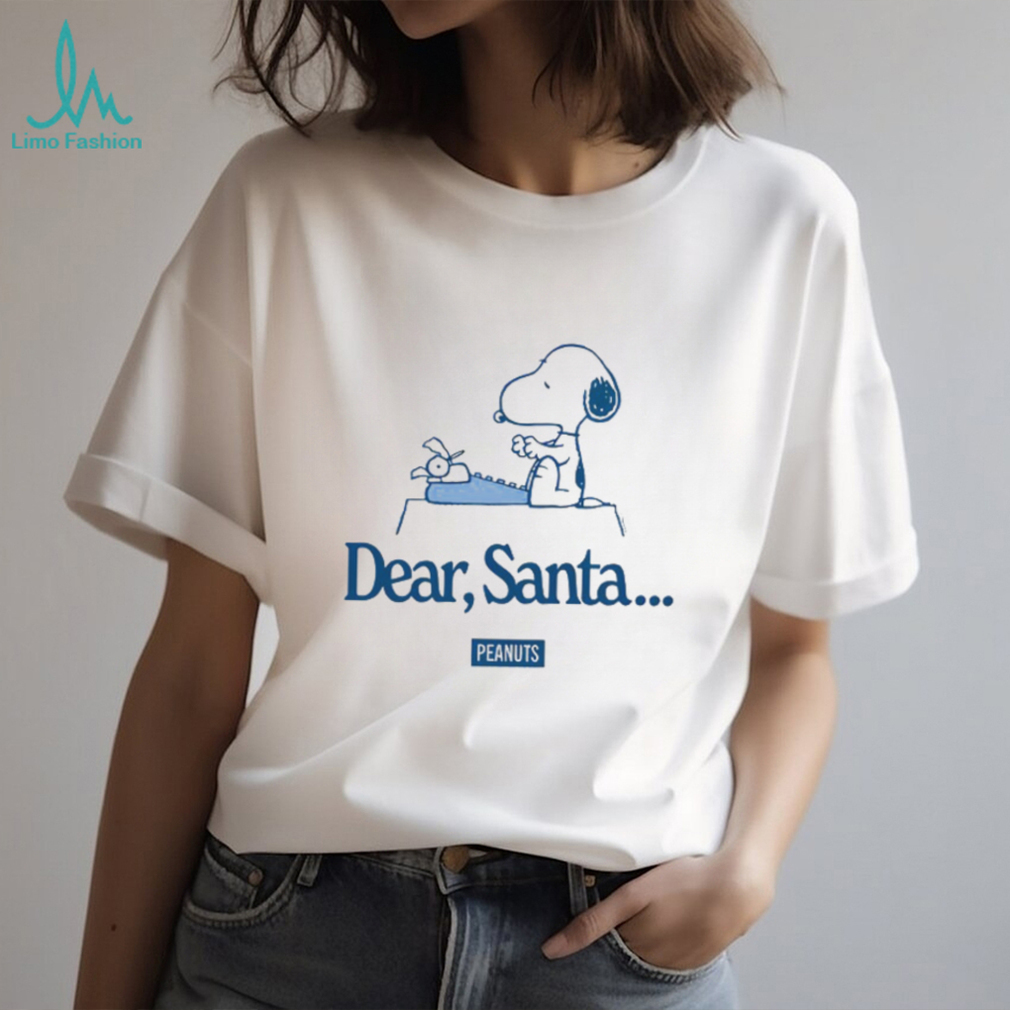 Men’s Peanuts Snoopy Dear Santa Short Sleeve Graphic T Shirt Men’s Peanuts Snoopy Dear Santa Short Sleeve Graphic T Shirt