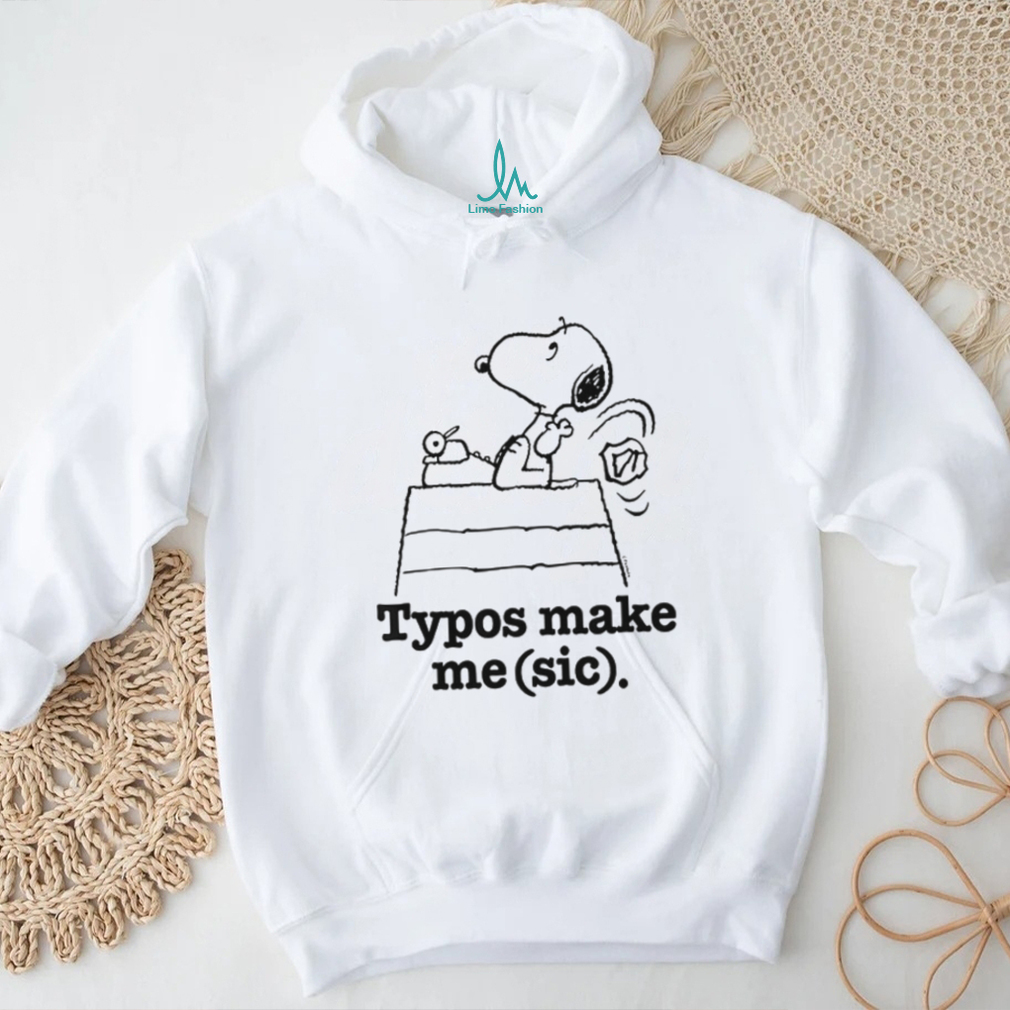 Men’s Peanuts Snoopy Typos Make Me Sic Long Sleeve Graphic T Shirt Men’s Peanuts Snoopy Typos Make Me Sic Long Sleeve Graphic T Shirt