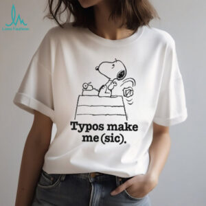 Men's Peanuts Snoopy Typos Make Me Sic Long Sleeve Graphic T Shirt