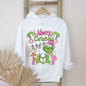 Merry Christmas Grinch Hands Heart Shirt Cute Family Holiday Tee