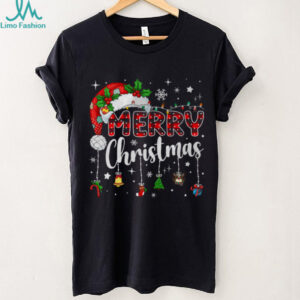 Merry Christmas Red Santa Hat Reindeer Xmas Matching Family T Shirt