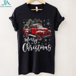 Merry Christmas Red Truck Family Matching Christmas Pajama T Shirt