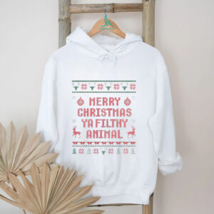Merry Christmas Ya Filthy Animal Funny Christmas Movie Quote shirt