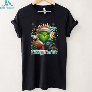 Miami Dolphins The Grinch ugly holiday T Shirt