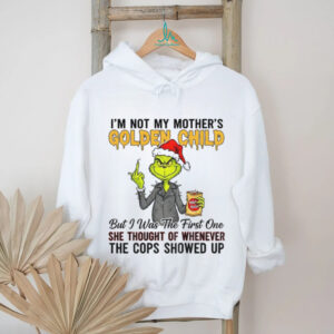 Mickey Santa Claus middle finger I’m not my mother’s golden child but I was the first one she thought Christmas shirt