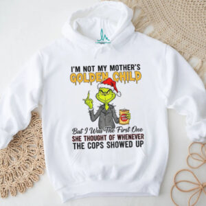 Mickey Santa Claus middle finger I’m not my mother’s golden child but I was the first one she thought Christmas shirt