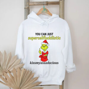 Mickey Santa Claus middle finger you can just supercalifuckkilistic kissmyassadocious Christmas shirt