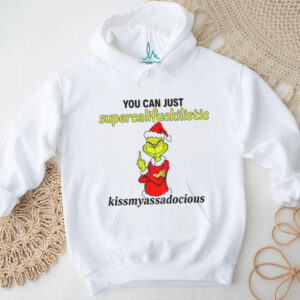 Mickey Santa Claus middle finger you can just supercalifuckkilistic kissmyassadocious Christmas shirt