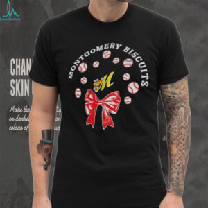 Montgomery Biscuits Baseball logo Merry Christmas shirt