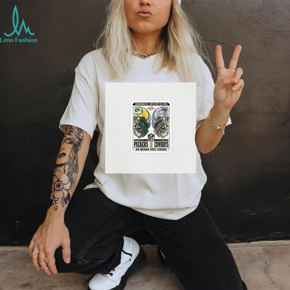 NFL History Made Scorigami! Cowboys 40 40 Packers Game Tie September 28, 2025 Shirt NFL History Made Scorigami! Cowboys 40 40 Packers Game Tie September 28, 2025 Shirt