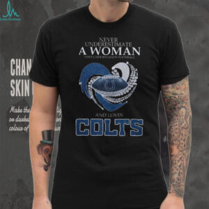 Never Underestimate A Woman Who Understands Football And Loves Colts T shirt