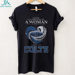 Never Underestimate A Woman Who Understands Football And Loves Colts T shirt