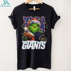 New York Giants themed Christmas T shirt