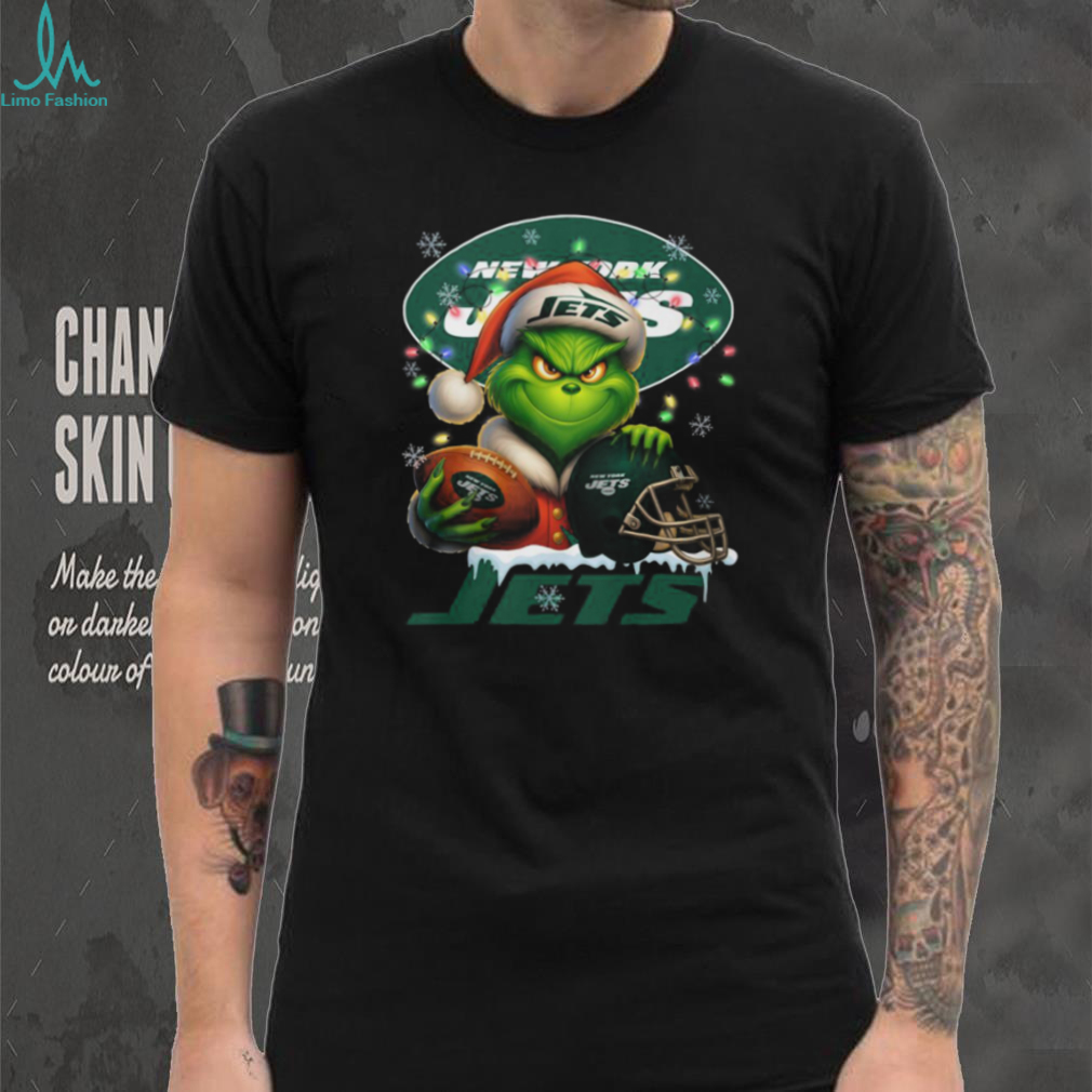 New York Jets The Grinch ugly holiday T Shirt New York Jets The Grinch ugly holiday T Shirt