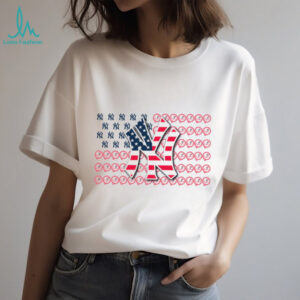 New York Yankees American Flag Logo T Shirt