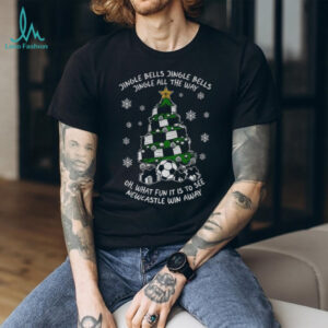 Newcastle Christmas tree jingle bells jingle all the way shirt