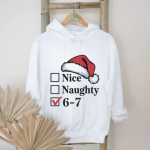 Nice Naughty 6–7 Funny Santa Checklist Christmas Meme shirt