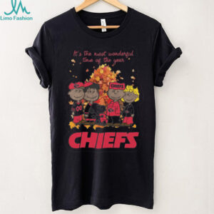 Nice Snoopy And Friends X Kansas City Chiefs It’s The Most Wonderful Time Of The Year Autumn T Shirt
