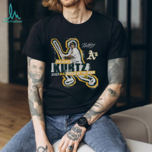 Nick Kurtz Oakland Athletics 2025 American League Rookie of the Year signature shirt