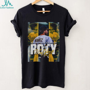 Nick Kurtz Oakland Athletics is the American League Rookie of the Year poster signature shirt