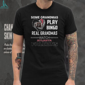 Official Real Grandmas Watch Atlanta Falcons Diamond Heart Shirt