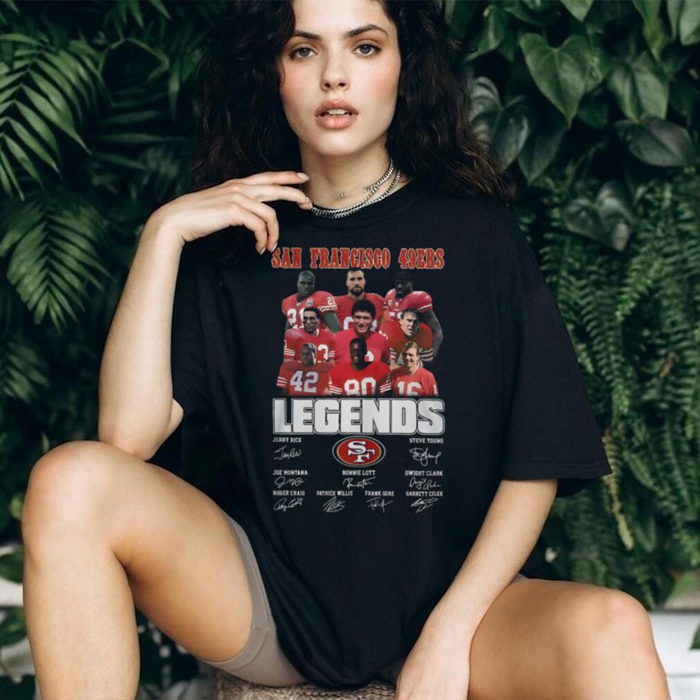 Official San Francisco 49ers Legends Signatures T Shirt Official San Francisco 49ers Legends Signatures T Shirt