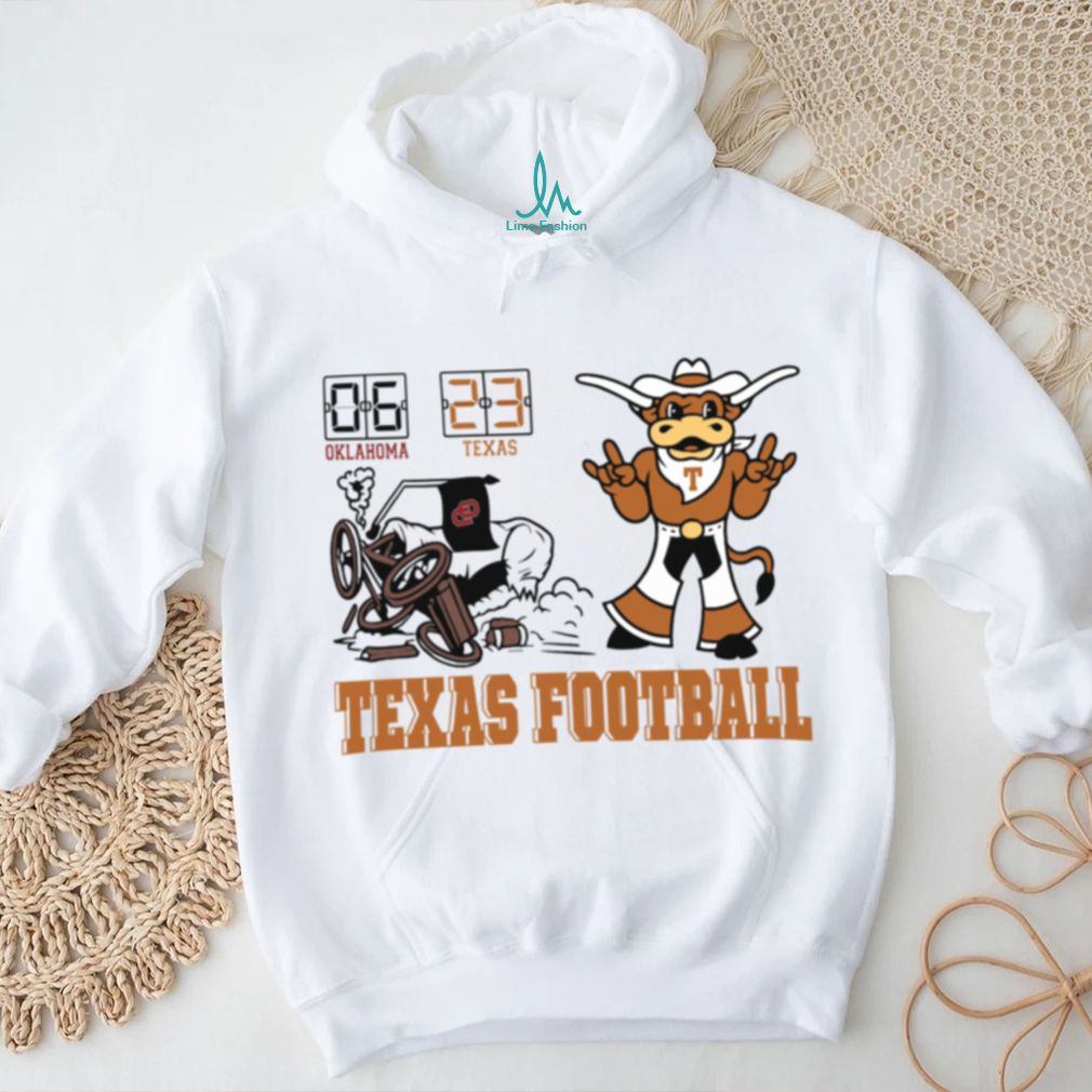 Official Texas Longhorns vs Oklahoma Sooners 2025 Score 23 6 Hoodie Official Texas Longhorns vs Oklahoma Sooners 2025 Score 23 6 Hoodie