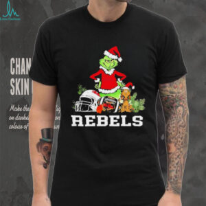 Ole Miss Rebels The Grinch and Max helmet Christmas 2025 shirt