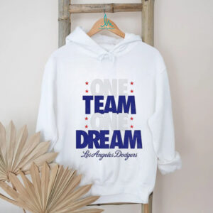 One team one dream Los Angeles Dodgers Back 2 Back Champions MLB World Series shirt
