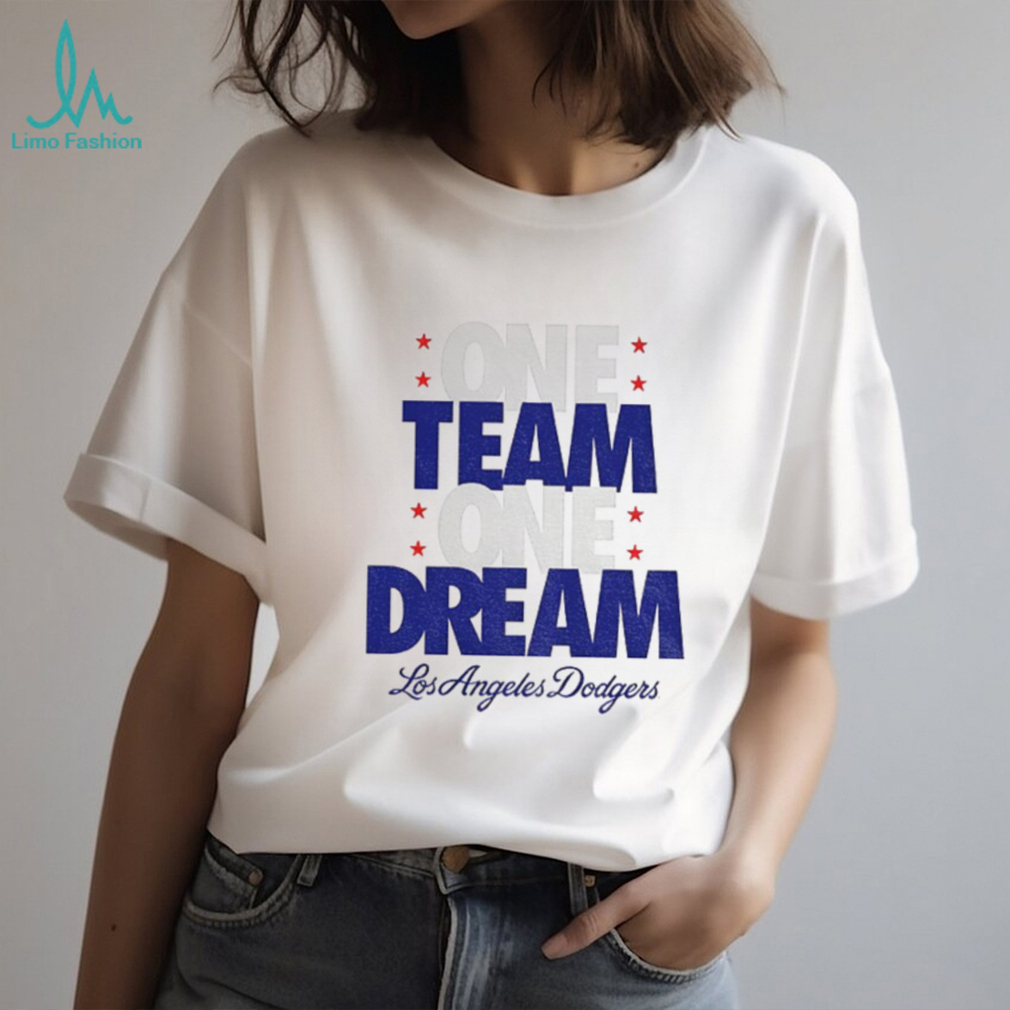 One team one dream Los Angeles Dodgers Back 2 Back Champions MLB World Series shirt One team one dream Los Angeles Dodgers Back 2 Back Champions MLB World Series shirt