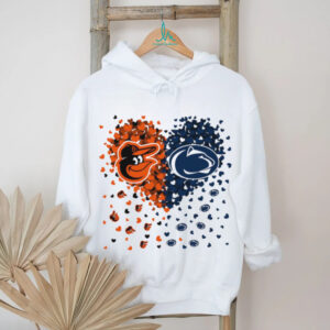 Orioles and Nittany Lions Split Heart T Shirt