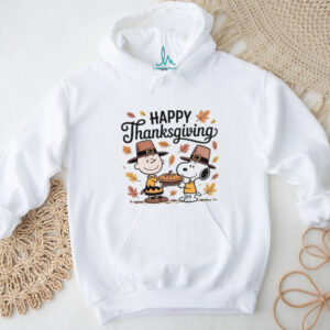 Peanuts Happy Thanksgiving Charlie Brown and Snoopy T Shirt