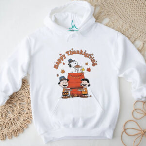 Peanuts Happy Thanksgiving Charlie Snoopy Woodstock T Shirt