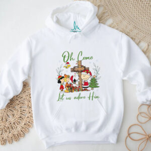 Peanuts Oh Come Let Us Adore Him Christmas T Shirt