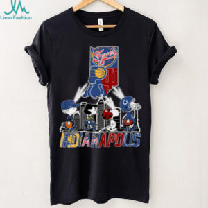 Peanuts Snoopy And Friend Abbey Road Skyline Indianapolis Sports Team T Shirts